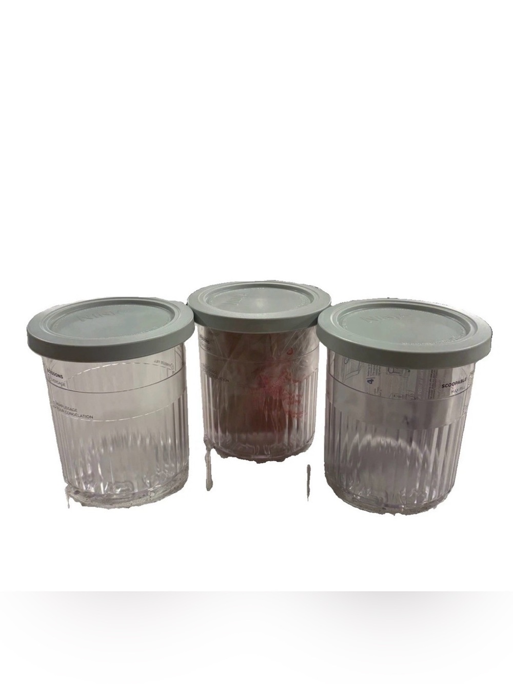 3 Ninja Creami 24oz Containers Pint Pack of 3 with Lids BRAND NEW OUT OF PACKAGE